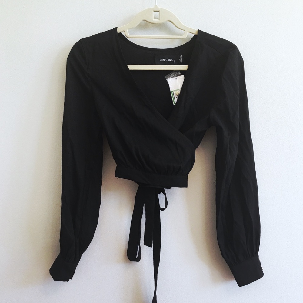 MINKPINK wrap blouse